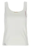 Marni White Poplin Sleeveless Top