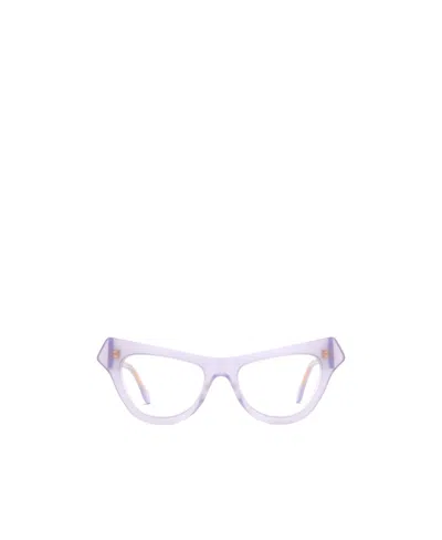 Marni Logo Flat Mirror In Blue