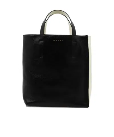 Marni Logo Handbag In Black
