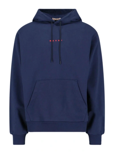 MARNI LOGO HOODED SWEATSHIRT