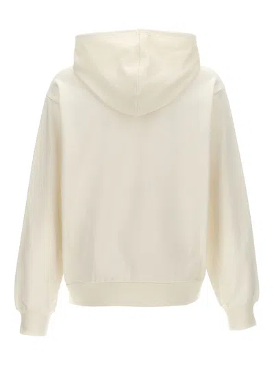 Marni Logo Hoodie In White