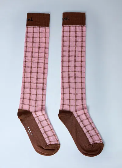 MARNI LOGO JACQUARD SOCKS