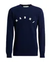 Marni Logo-knitted Jumper In Black