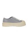 Marni Logo-laced Casual Sneakers In Nude