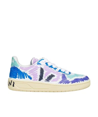 Marni Logo-lacing Casual Sneakers In Nude