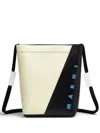 Marni Logo-lettering Shoulder Bag In White