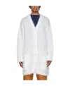 Marni White Mohair Cardigan In White