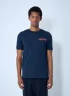 Marni T-shirt With Patch In Blue