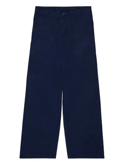 Marni Kids' Logo Trousers In Blue