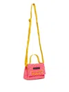 Marni Woven Joy Micro Bag In Pink