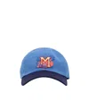 Marni Logo Embroidered Baseball Cap In Blue