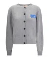 Marni Cashmere Cardigan Patch Clean Design
