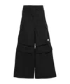 Marni Logo-patch Cargo Trousers In Black