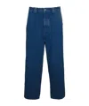 Marni Logo-patch Cotton Jeans In Blue
