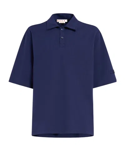 MARNI MARNI LOGO PATCH SHORT-SLEEVED SHIRT