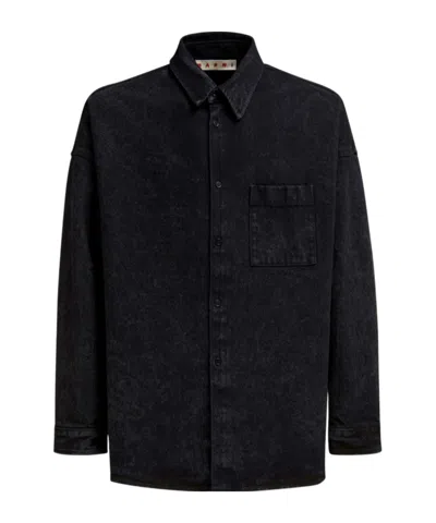 MARNI MARNI FADED DENIM SHIRT