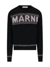 MARNI MARNI LOGO PATCH CREWNECK JUMPER