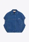 Marni Blue Stonewashed Jacket In Blue