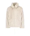 Marni Giacca In Ecopelliccia Con Cappuccio Removibile In Nude
