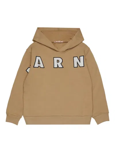 MARNI LOGO-PATCH HOODIE