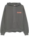 Marni Gray Loopback Cotton Jersey Hoodie In Grey