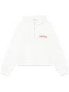 Marni Logo-print Cotton Hoodie In White