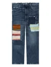 Marni Logo-patch Jeans In Blue