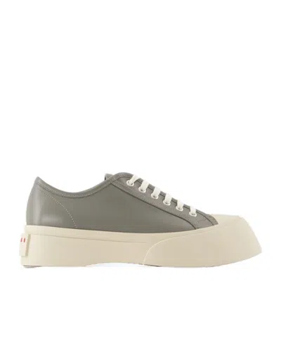 MARNI MARNI LOGO PATCH LACE-UP SNEAKERS