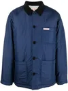Marni Navy Insulated Jacket In Blue