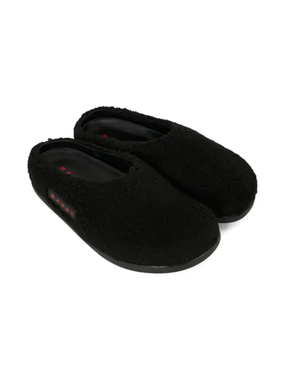 Marni Kids' Logo-patch Mules