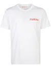 Marni Logo Patch Crewneck T-shirt In White