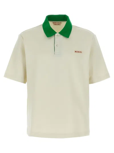 MARNI LOGO PATCH POLO SHIRT