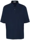 Marni Logo-patch Polo Shirt In Blue