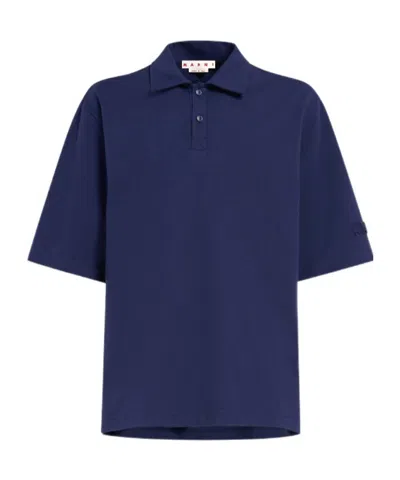 MARNI LOGO-PATCH POLO SHIRT
