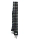 Marni Soft Fringed Scarf Multicolored Pattern In Black