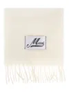 Marni Cream Alpaca Scarf With Fringes