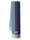Marni Multicolor Mohair Blend Scarf In Blue