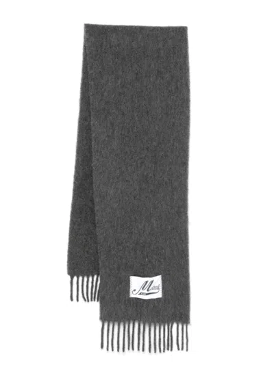 Marni Sciarpa Con Applicazione In Grigio