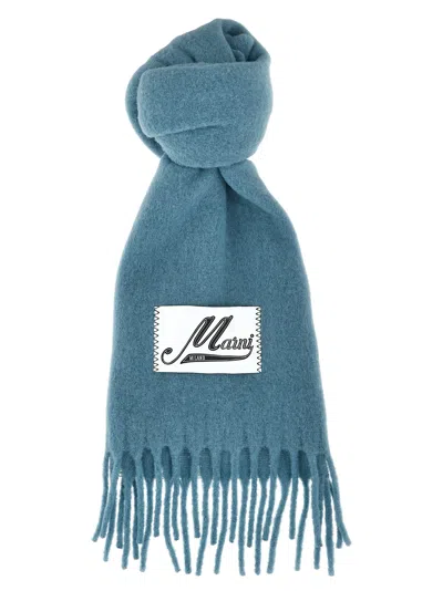 MARNI LOGO PATCH SCARF