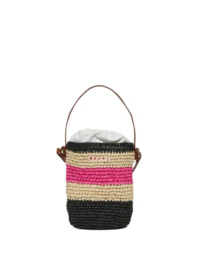 Marni Kids' Logo-patch Shoulder Bag In Multi