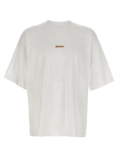 Marni Logo Patch T-shirt In White
