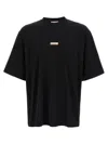 Marni Contemporary Black Cotton T-shirt With High Neckline In Black