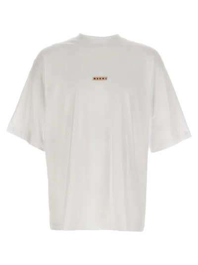 MARNI LOGO PATCH T-SHIRT WHITE
