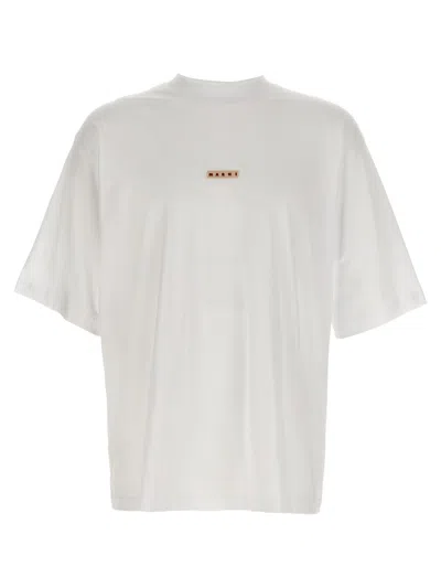 Marni Logo Patch T-shirt In White