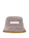 Marni Logo-patch Trim Bucket Hat In Brown