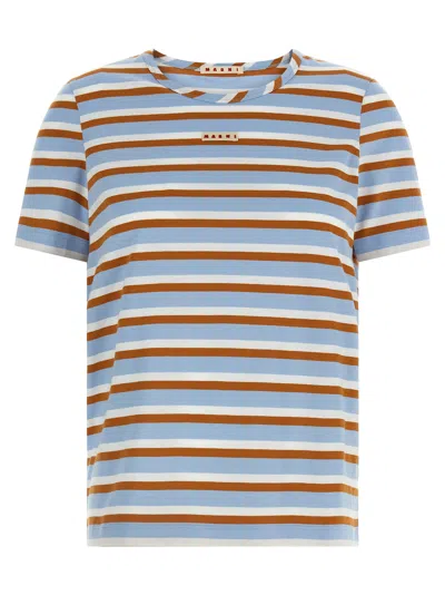 Marni Logo Patch T-shirt In Multi