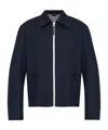 Marni Logo Patch Zip-up Jacket In Blue