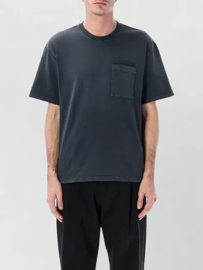 Marni Logo Pocket Crew Neck Short Sleeve Tshirt In Blue