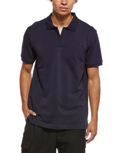 Marni Logo Polo Shirt In Black