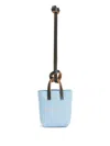 Marni Logo-print Bag Charm In Blue